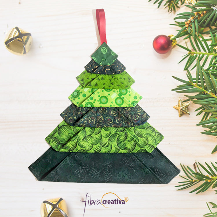 Tuto sapin de noël en tissu patchwork