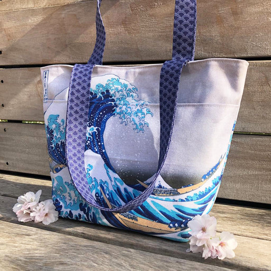 Les accessoires Grande Vague de Hokusai, en kit couture !