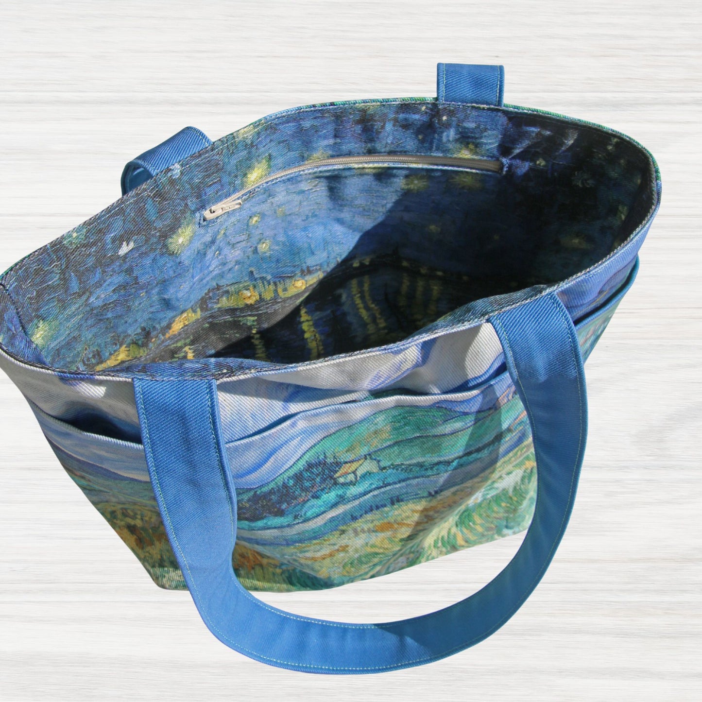 Kit couture complet sac cabas Van Gogh Tote bag Provence DIY