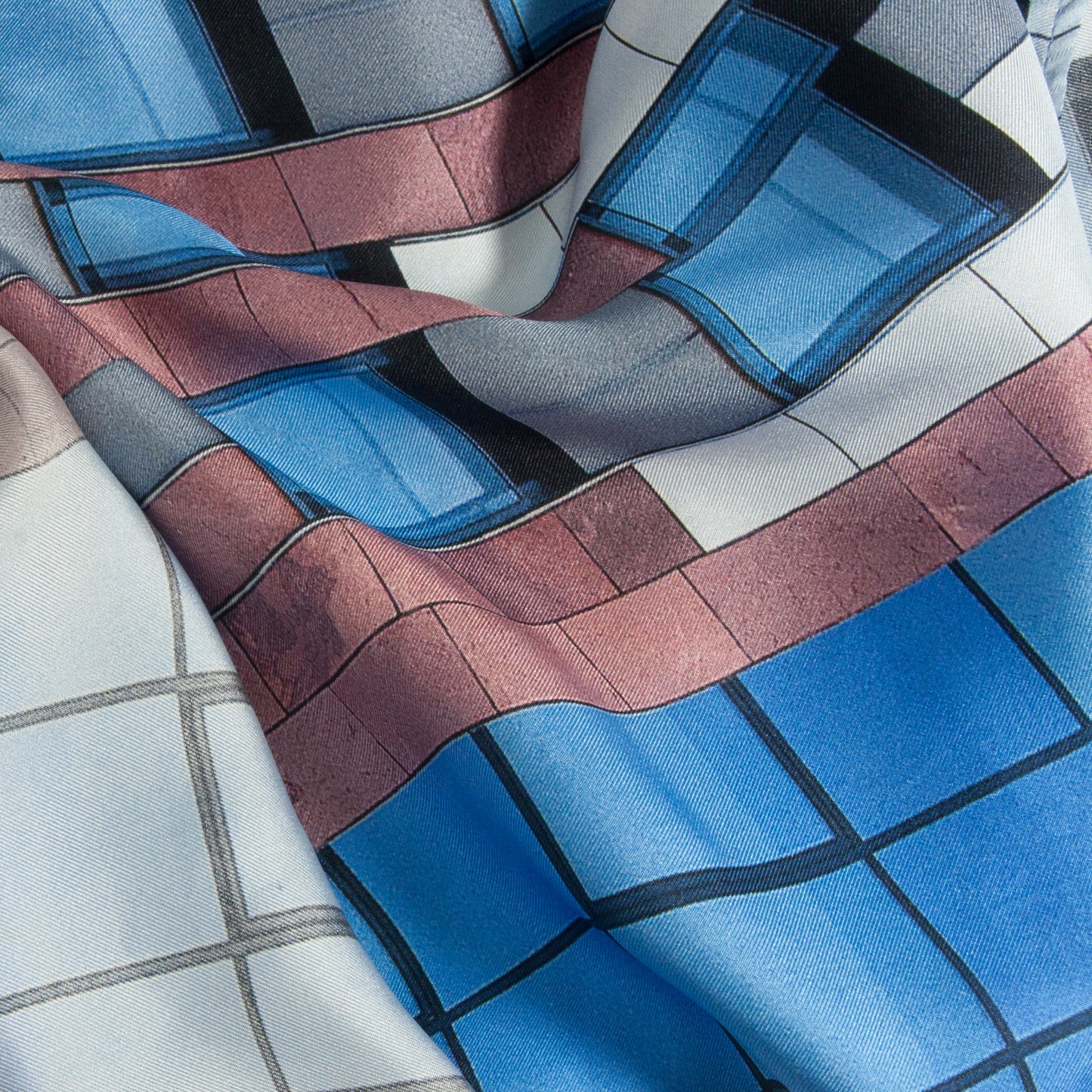 Tissu de soie au mètre personnalisé de votre motif