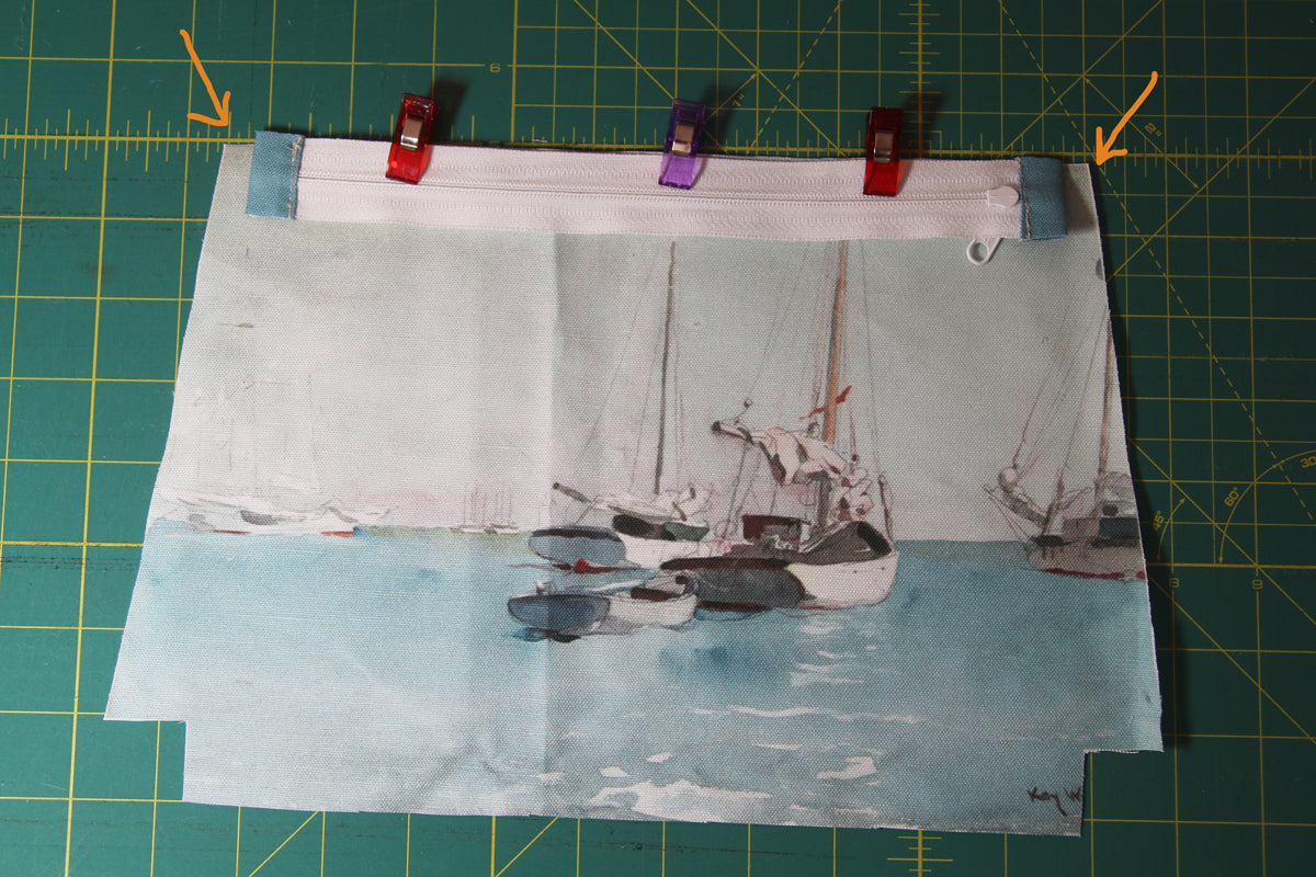 Kit couture trousse avec doublure pose du zip