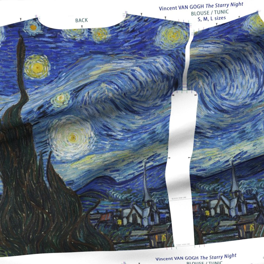 kit couture robe van gogh Nuit étoilée