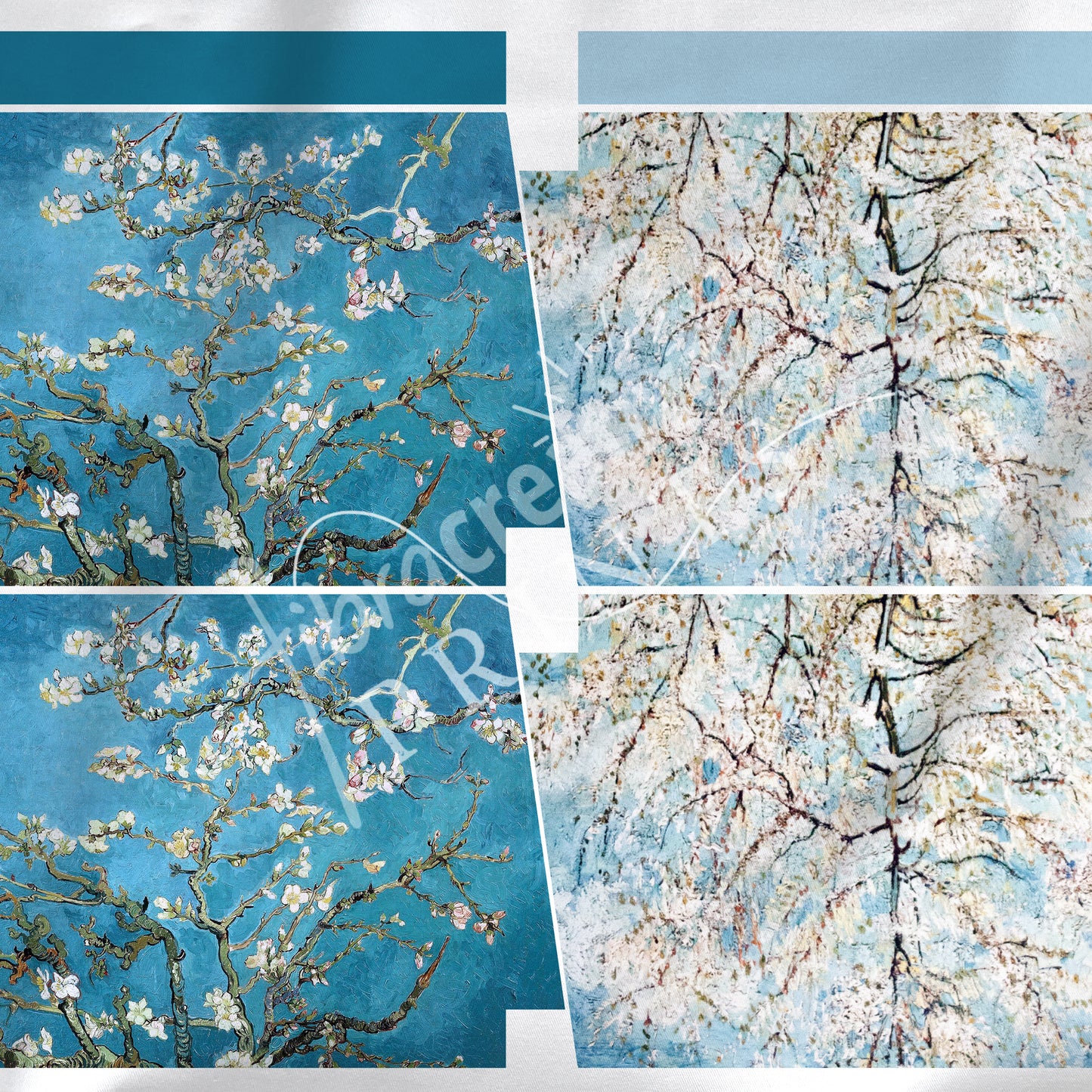 Kit couture pochette zippée L'Amandier de Van Gogh