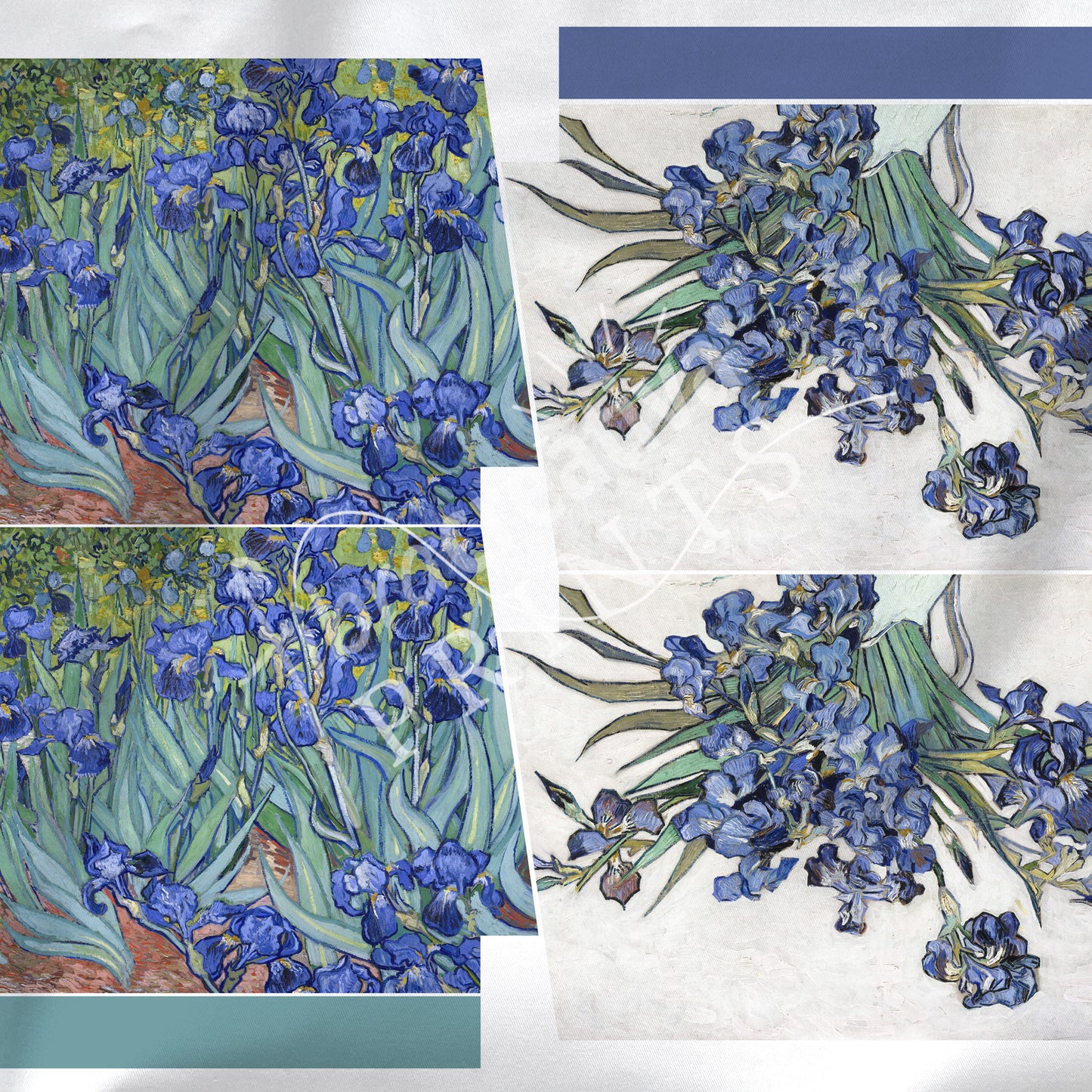 kit couture trousse zippée tissu et patron tout-en-un modèle Iris de Van Gogh