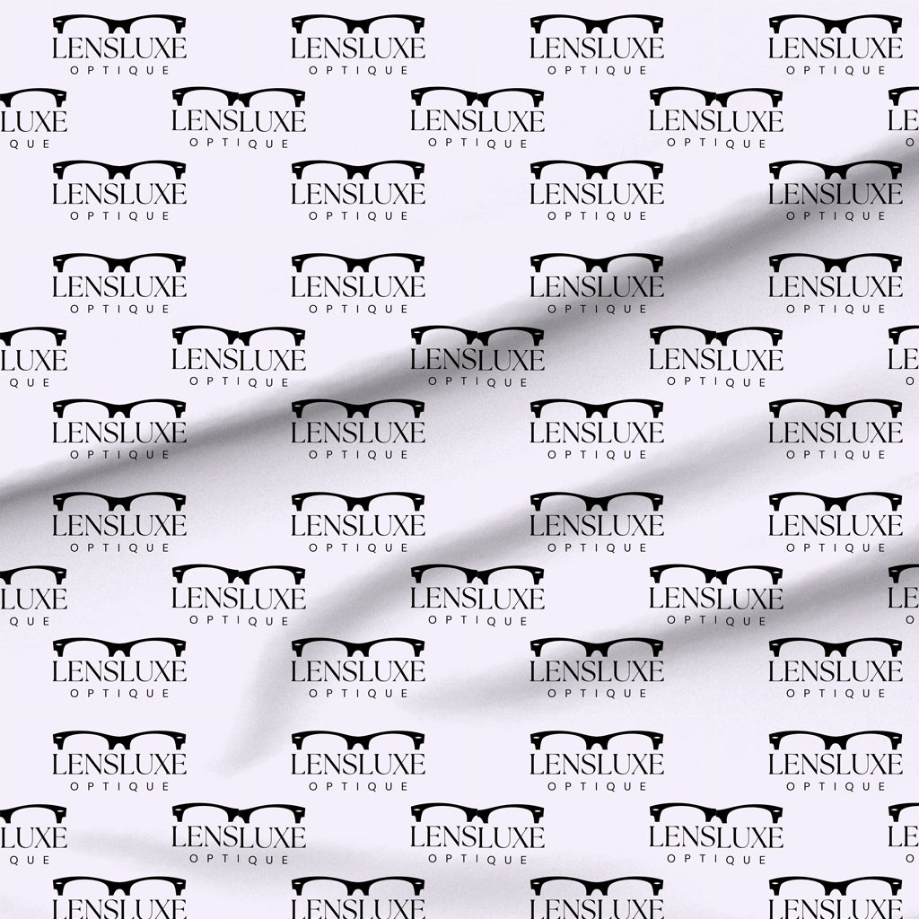 impression de logo sur tissu pour une boutique d'optique