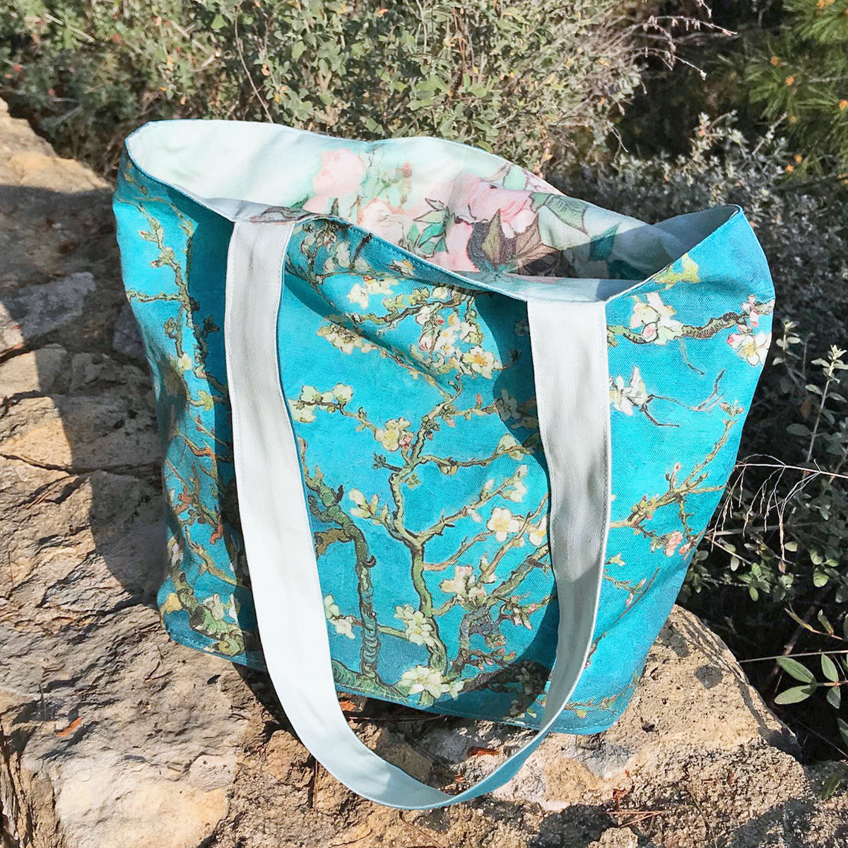 Kit couture sac cabas Van Gogh Amandier en fleurs DIY