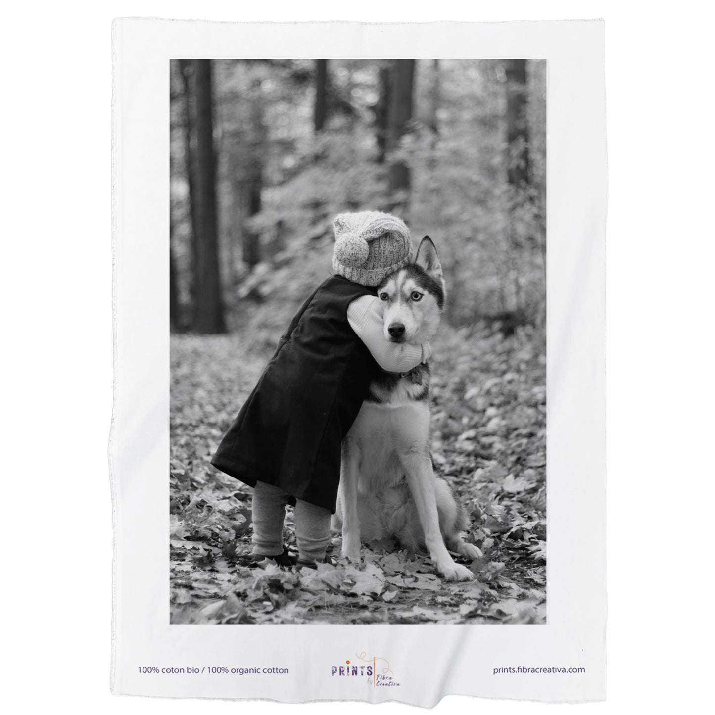 Your photo printed on organic cotton fabric for sewing and patchwork