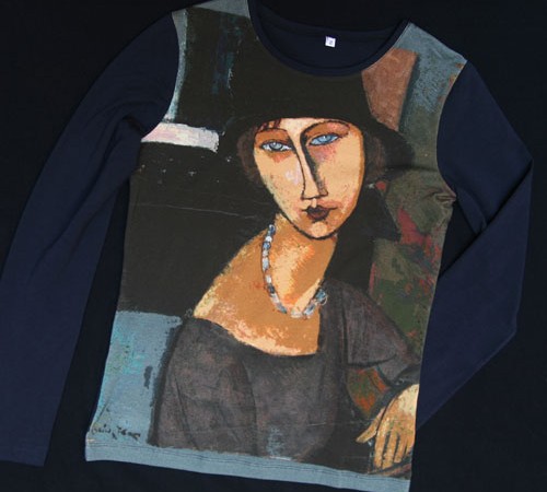 T-shirt all over manches longues Modigliani