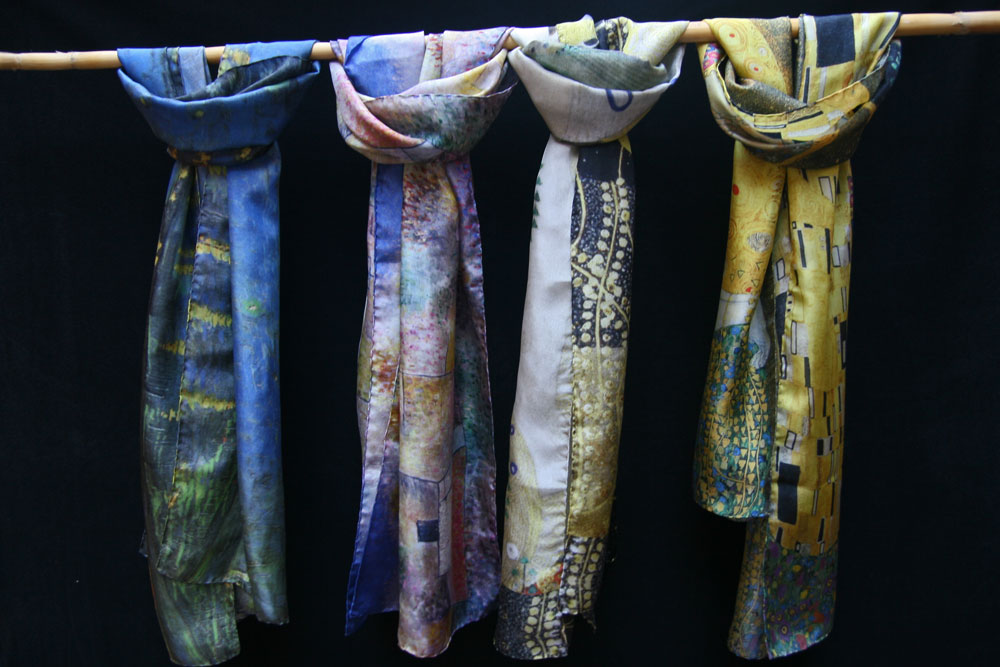 Pañuelo de seda petrol diferentes tamaños o pañuelo a mano coloriert