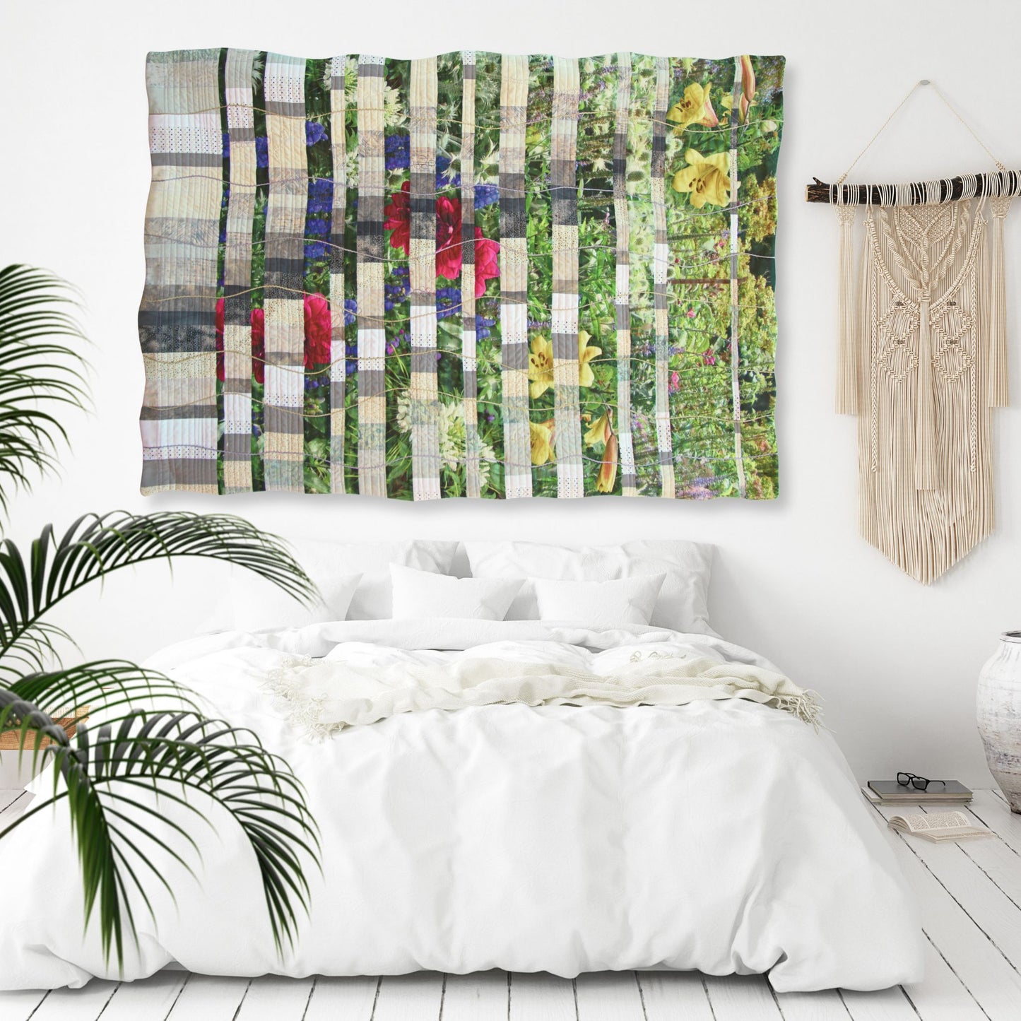 Quilt patchwork déco Jardin fleuri – Powis Garden