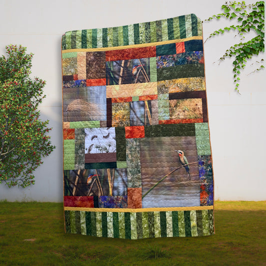 Plaid patchwork oiseaux – Okavango