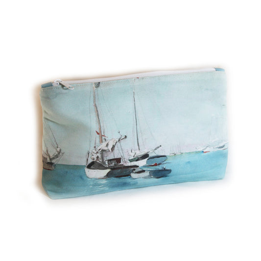 Kit couture pochette zippée imprimée paysage marin Key West