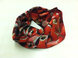 Gerald Pestmal red circle scarf