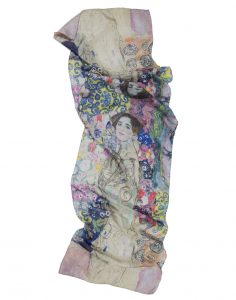 Foulard portrait de Ria Munk soie naturelle Gustav Klimt