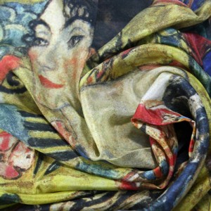 Carré Klimt "Dame avec un éventail"