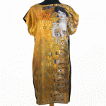 Vestido de seda Klimt La Dama de Oro - Fibra Creativa