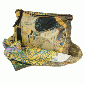 Pañuelo y monedero El beso de Klimt