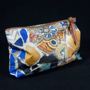 pochette femme en soie Gaudi mosaique