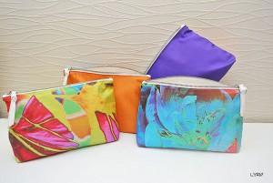 Florence Hirth Lyrio silk clutches collection